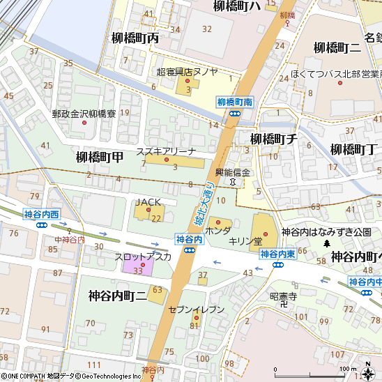 神谷内支店（森本支店内）付近の地図